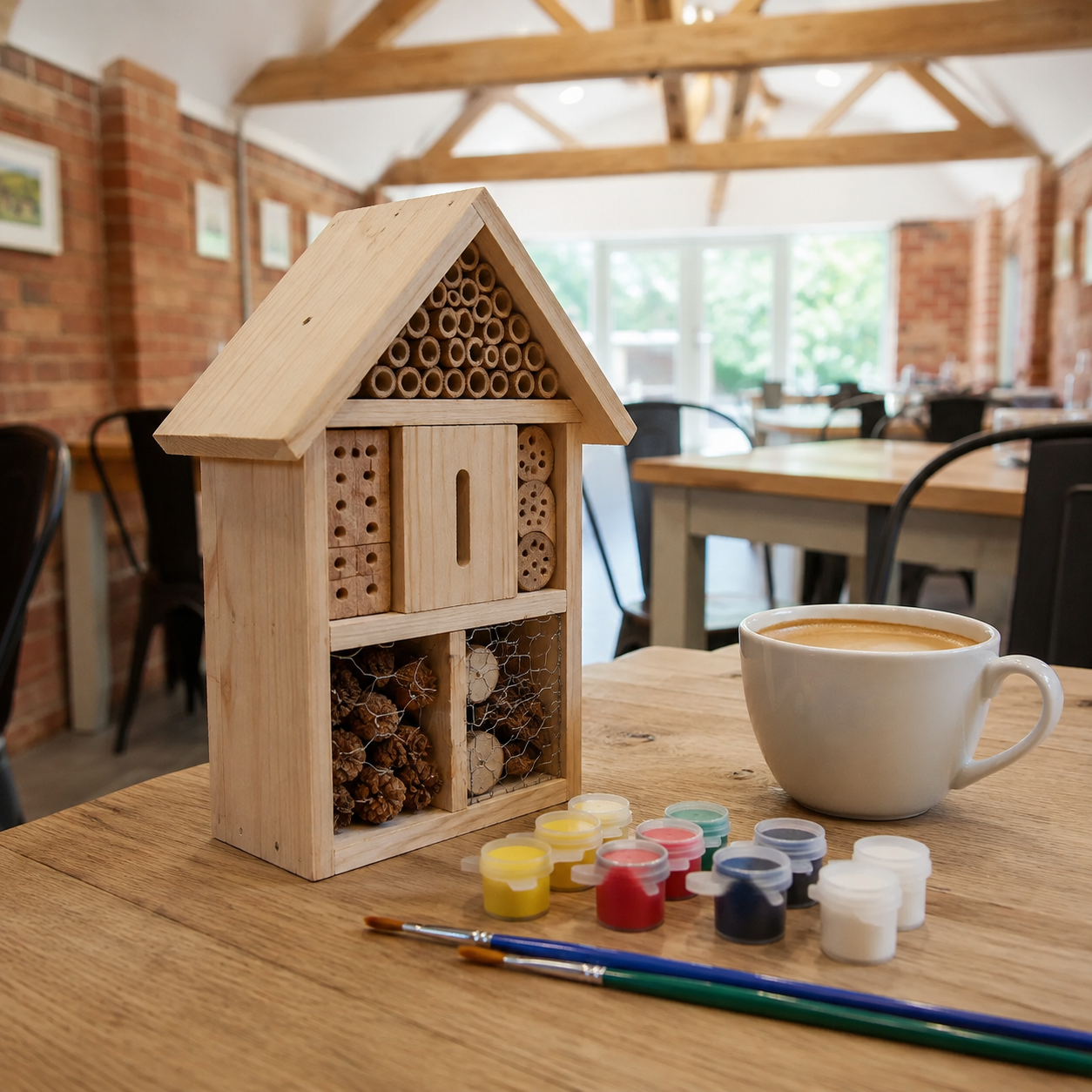 Cafe Craft Morning - Wooden Bug Hotel Building (5th August)