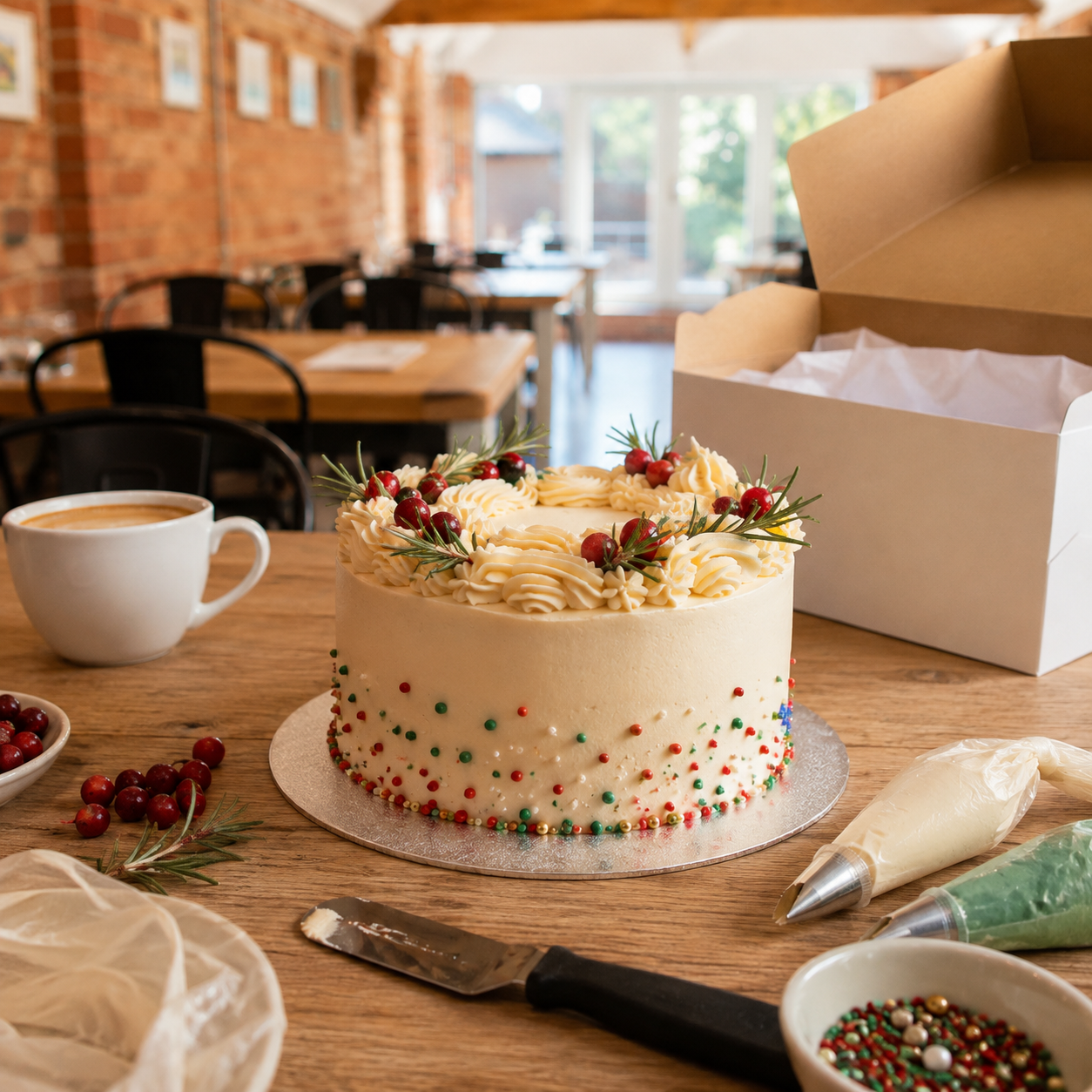 Christmas Sponge Cake Decorating Evening (11th December)