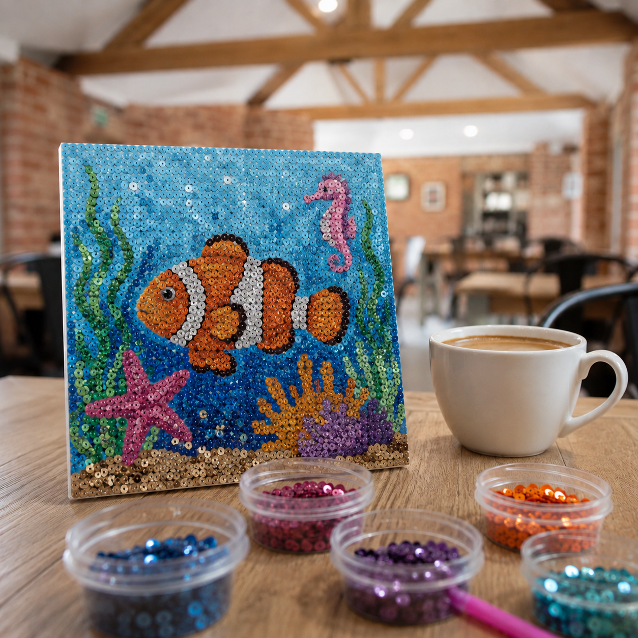 Cafe Craft Morning - Sea Life Sequins (12th August)
